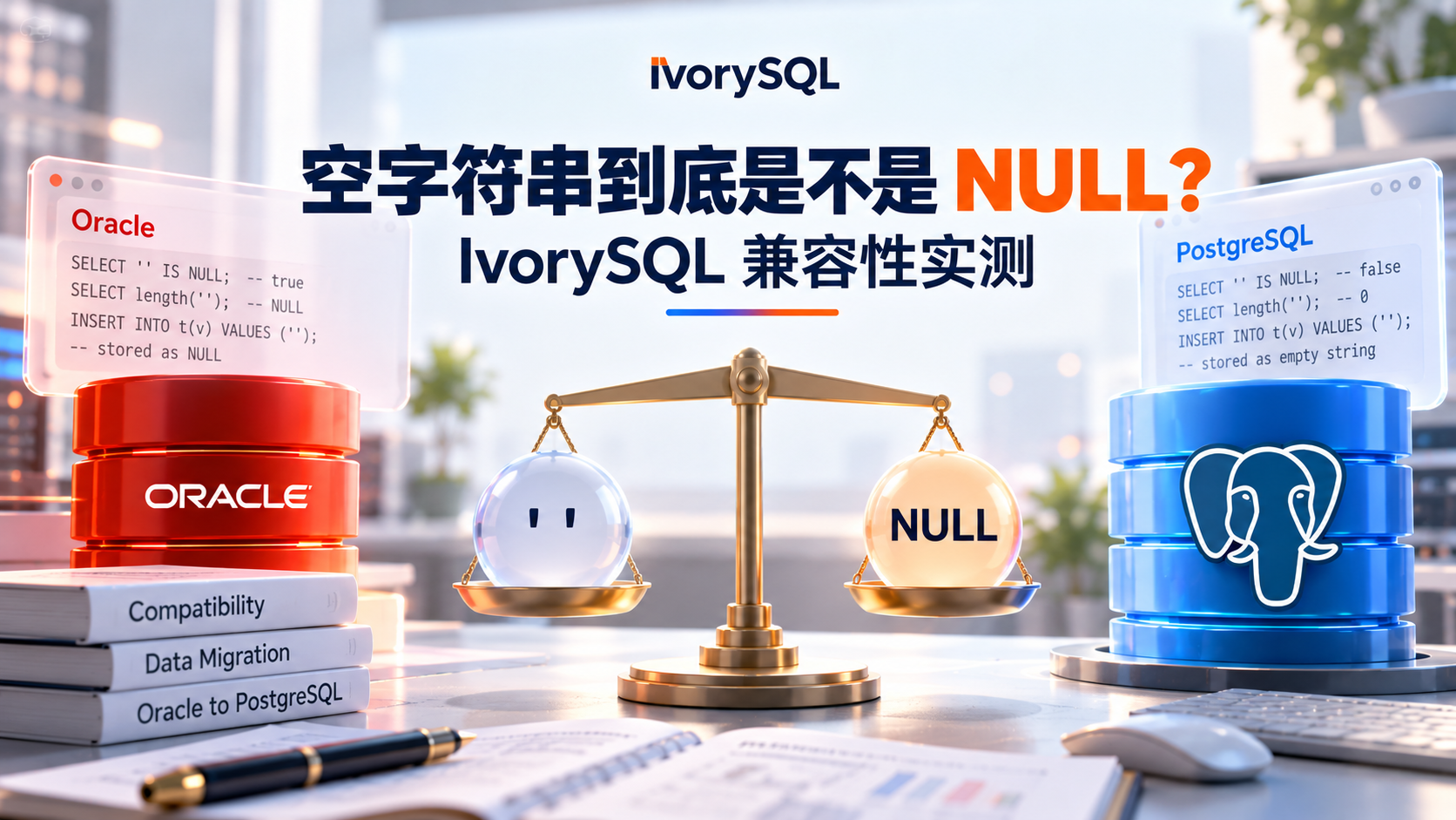 空字符串到底是不是 NULL？IvorySQL 兼容性实测