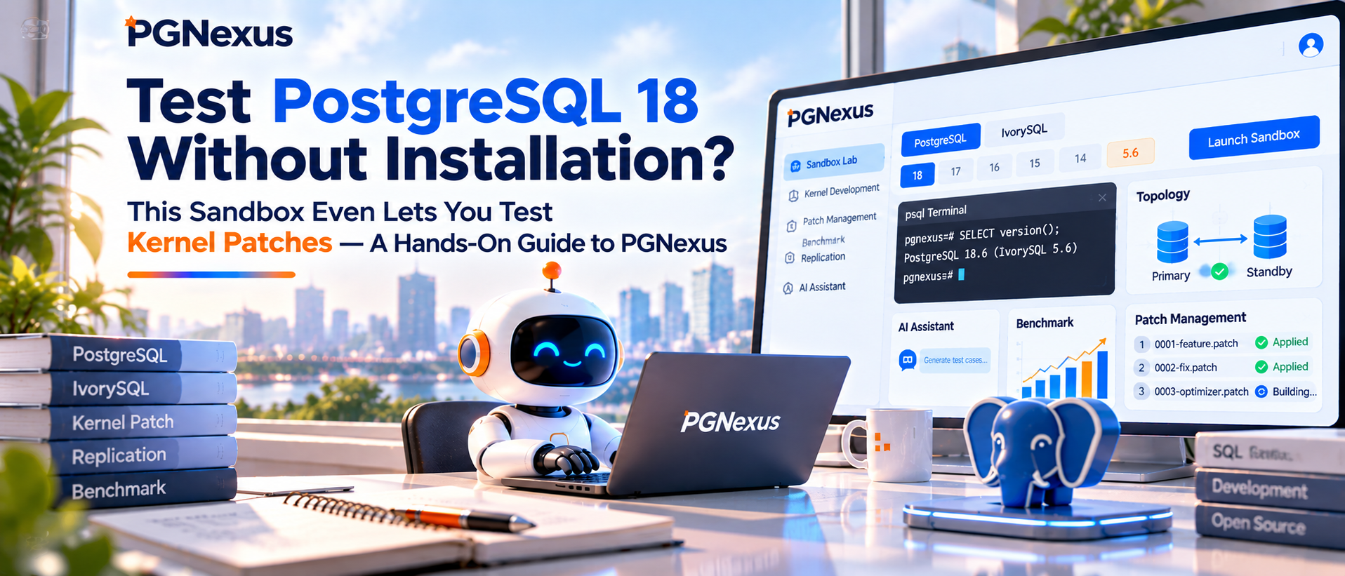 PostgreSQL 18 Without Installation—and Even Kernel Patch Testing: A Hands-On PGNexus Tour